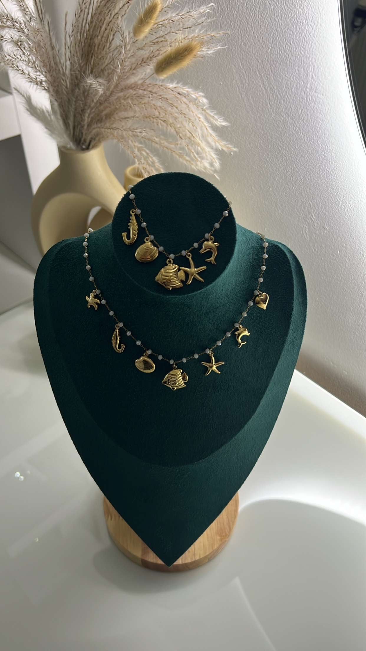 COLLIER Sunlit Seashell